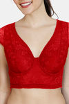 Zivame Love Stories Padded Wired Full Coverage Blouse Bra - Chilli Pepper — thumbnail 4